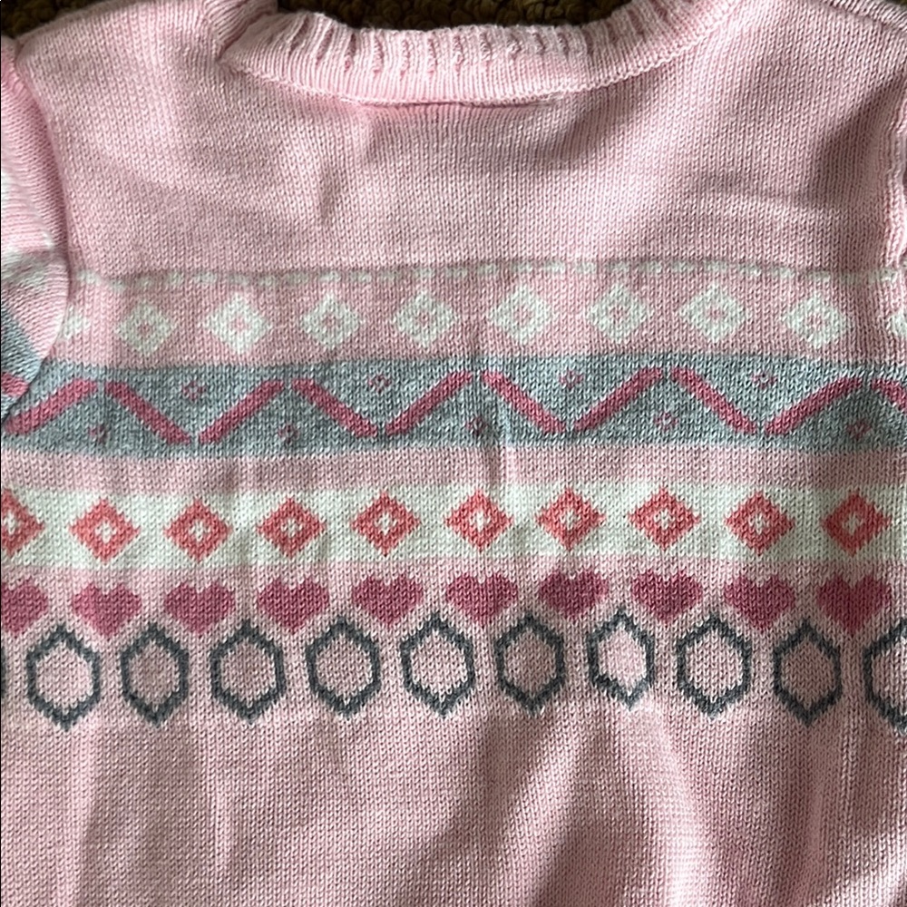 Pink Patterned Sweater - Picture 4 of 4